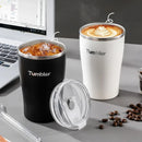Ljojo 500ml Stainless Steel Thermal Coffee Mug Insulated Water Cup Double Wall Drinkware