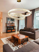 Ljojo LED Crystal Pendant Chandelier for Bedroom Living Room