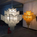 Italian Crystal Chandelier: Designer Luxury Pendant Light for Hotel Lobby by Ljojo