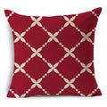 Geometric Linen Seat Cover 45x45cm for Home Decor - Ljojo