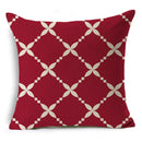Geometric Linen Seat Cover 45x45cm for Home Decor - Ljojo