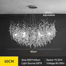 Luxury Modern Crystal Ceiling Chandelier | Silvery Hanging Light for Dining Living Room by Ljojo