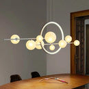 Nordic Glass Chandelier Pendant Light by Ljojo - Modern Ceiling Suspension Hanging Lamp