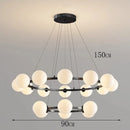 Ljojo Italian Light Luxury Circular Magic Bean Pendant Light for Dining Table and Living Room