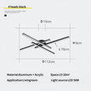 Ljojo Modern Art LED Pendant Light with Remote Control