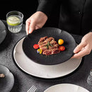 Ljojo Matte Striped Ceramic Plate Set for Molecular Cuisine Tableware