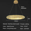 Crystal Living Room Chandelier: Modern Luxurious Dining Lamp by Ljojo
