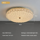French Medieval Pearl Bedroom Crystal Ceiling Lamp Dimmable Romantic Lights by Ljojo