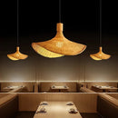 Bamboo Wood Rattan Chandelier Pendant Light for Stylish Living Room Decor by Ljojo
