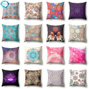 Abstract Geometric Bohemian Pillowcase in Colorful Exotic Style by Ljojo