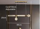 Modern Minimalist LED Glass Pipe Chandelier Pendant Light for Home Decor Restaurant Lobby by Ljojo