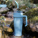 Ljojo Light Luxury Handle Cup: Insulated Straw Cup for Office, Travel, and Car