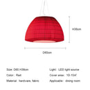 Nordic Art Fabric LED Pendant Lights For Dining Room - Ljojo Chandelier Lighting
