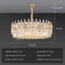 Crystal Villa Chandelier Long Stairway Light Luxury Modern Ljojo