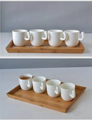 Ljojo 210ML Bone  Coffee Mug Creative Ceramic Cup Porcelain Travel Nespresso Cup