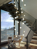 Glass Pendant Lamp Luxury Lighting Fixture for Restaurant Bar Counter Bedroom - Ljojo
