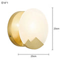 Chinese Style Marble Wall Lamp Light Luxury Copper Bedroom Bedside Study Ljojo