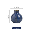 Ljojo™ Ceramic Flower Vase: European Light Luxury Home Decor Mini Hydroponic Ornament