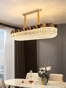 Ljojo Luxury Circular Crystal Chandelier for Bedroom and Living Room Decor