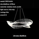Ljojo Modern Acrylic Led Chandelier Lighting Home Decor Pendant Light for Living Room