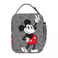 Ljojo Mickey Mouse Insulated Lunch Bag - Cute & Portable Thermal Cooler Box