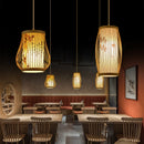 Bamboo Chandelier: Chinese Style Zen Teahouse Restaurant Hotel Hot Pot Shop Lantern - Ljojo