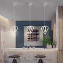 LED Pendant Lights: Modern Nordic Heart-shaped Chandelier for Bedroom & Living Room by Ljojo