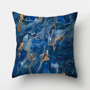 Ljojo Marble Ocean Sea Pattern Polyester Throw Pillow Cover - Home Sofa Decor