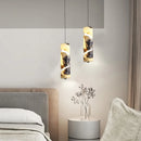 LED Pendant Light Remote Dimming Natural Marble Hanging Lamp for Dining Room Kitchen by Ljojo