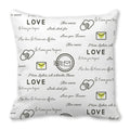 Heart Print Pillowcase for Home Decor by Ljojo - Love Cushion Cover