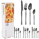 Ljojo 16-Piece Stainless Steel Tableware Set for Restaurants, Hotels, and Homes