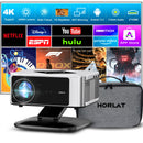 Ljojo™ 40000Lumens Android 3D Full HD Projector Auto Focus Home Theater 5G WiFi