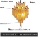 Ljojo Luxury Ceiling Pendant Lights LED Chandeliers for Duplex Staircase & Living Room