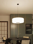 GEW LED Pendant Light Silk Fabric Art Nordic Chandelier for Living Room by Ljojo