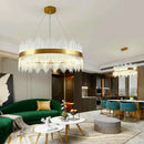 Ljojo Luxe Crystal Pendant Light for Living Room Dining Bedroom