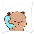 Cute Panda Bears Printed Pillow Case for Sofa Decoration by Ljojo