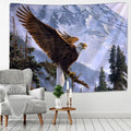 Eagle Sunset Sky Full Wall Tapestry Psychedelic Cloth Rug Home Decor Hanging - Ljojo