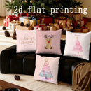 Ljojo Merry Christmas Pillows with Festive Designs for Sofa, Bedroom, Car