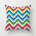 Geometric Nordic Cushion Cover in Yellow Red Blue for Sofa by Ljojo