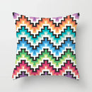Geometric Nordic Cushion Cover in Yellow Red Blue for Sofa by Ljojo