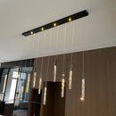 Ljojo Luxury Crystal LED Chandelier for Staircase Living Room
