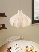 Wabi Sabi Onion Silk Pendant Lights French Cream Style Chandelier by Ljojo for Dining Room Kitchen Bedroom