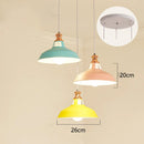 Nordic Color Macaron Chandelier LED Lamp, Modern Dining Table Bedroom Bar Cafe, Multi-color Optional by Ljojo