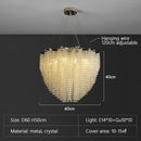 Modern Luxury Crystal Pendant Chandelier | Indoor Lighting Fixture for Living Room & Bedroom by Ljojo