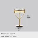 Crystal Bar Table Lamp Luxury Dimmable Desk Light for Home Office Hotel - Ljojo