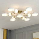 Nordic Glass Ball LED Chandelier Hanging Light Fixture for Living Room - Ljojo