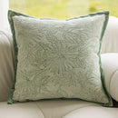 Embroidered Green Cushion Covers 45X45 - Ljojo Plush Throw Pillow for Sofa Décor