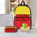 Ljojo Mickey Mouse Minnie School Bags Set for Kids with Lunch Box & Pen Bag