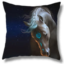 Fine Horse Print Cushion Cover for Home Decor by Ljojo