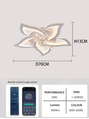 Ljojo Low Noise Ceiling Fan Chandelier for Home Decoration